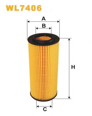 WIX FILTERS wl7406 -  Фильтр масляный двигателя